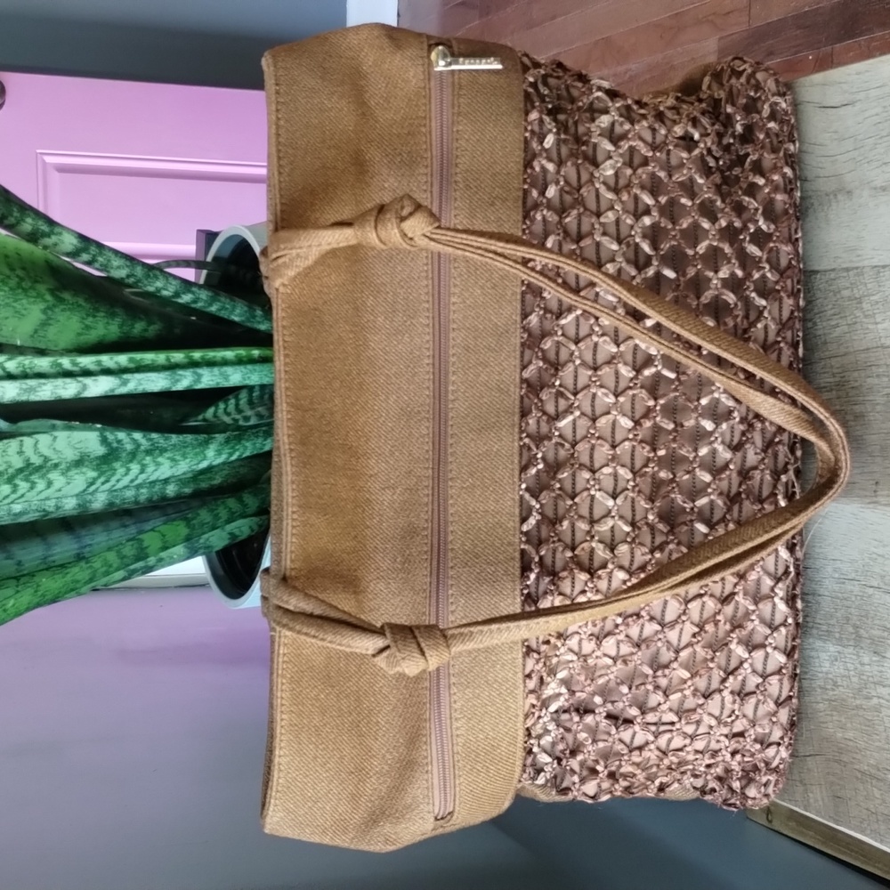 Roberto pancani woven Italy bag tote